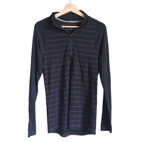 Smartwool Merino Wool Long Sleeve Quarter Zip Pullover - Picture 1 of 5